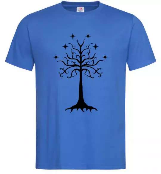 Чоловіча футболка Володар перстнів дерево Яскраво-синій фото