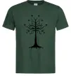 Чоловіча футболка Володар перстнів дерево Темно-зелений фото