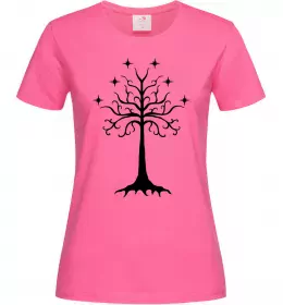 Женская футболка Green tree heart Белый фото