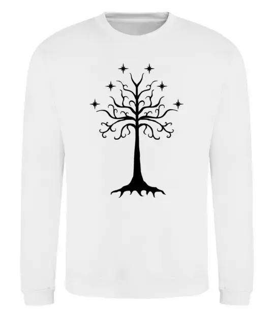 Світшот Володар перстнів дерево Білий фото