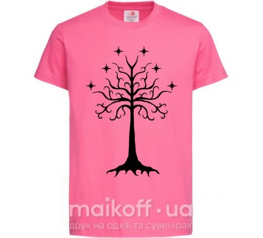 Дитяча футболка Властелин колец дерево Яскраво-рожевий фото