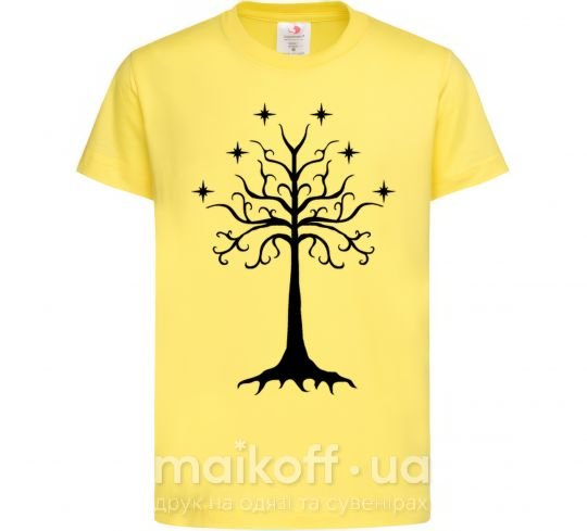 Детская футболка Властелин колец дерево Лимонный фото