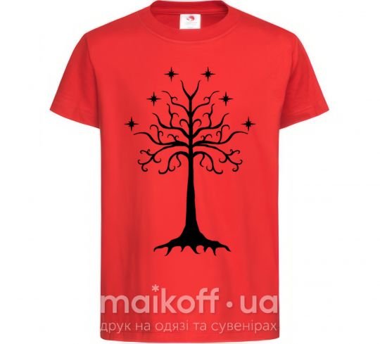 Детская футболка Властелин колец дерево Красный фото