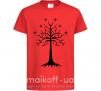 Детская футболка Властелин колец дерево Красный фото