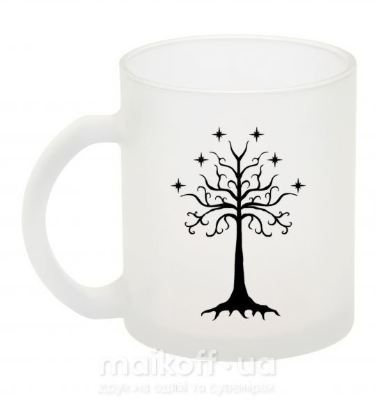 Чашка стеклянная Властелин колец дерево Фроузен фото