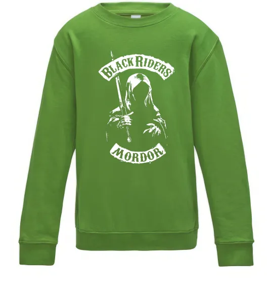 Дитячий світшот Black riders Mordor Лаймовий фото