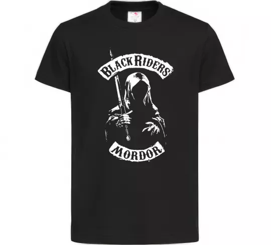 Детская футболка Black riders Mordor Черный фото