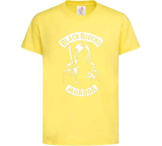 Детская футболка Black riders Mordor Лимонный фото