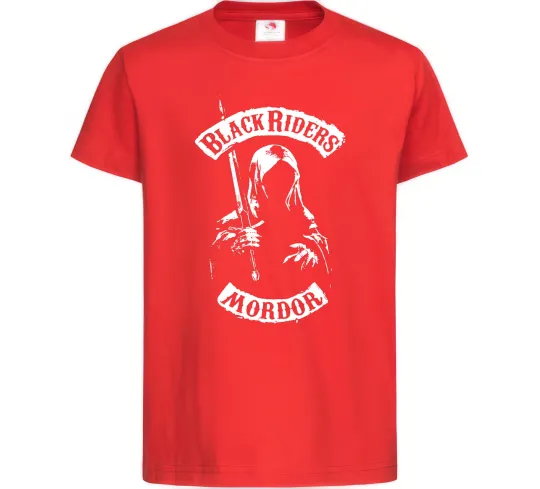 Детская футболка Black riders Mordor Красный фото