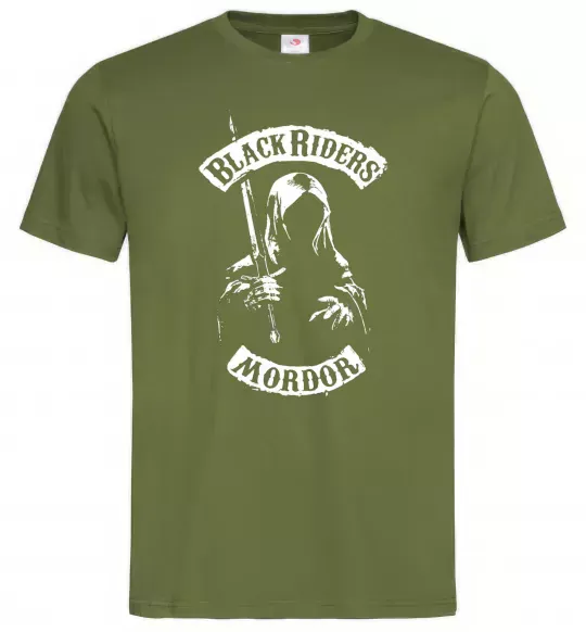 Чоловіча футболка Black riders Mordor Оливковий фото