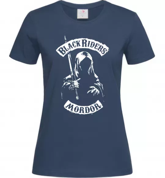 Женская футболка Black riders Mordor Темно-синий фото