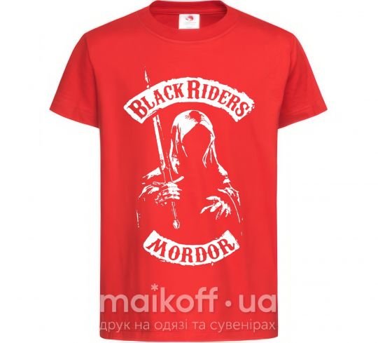 Дитяча футболка Black riders Mordor Червоний фото