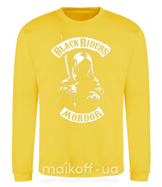 Світшот Black riders Mordor Сонячно жовтий фото