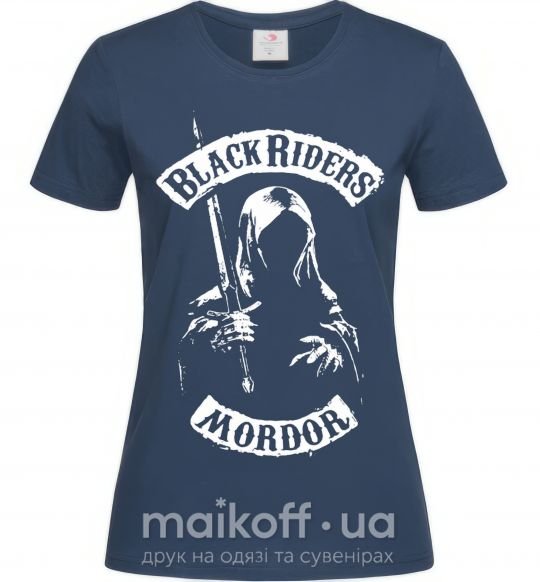 Жіноча футболка Black riders Mordor Темно-синій фото