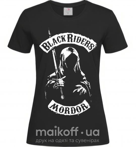 Женская футболка Black riders Mordor Черный фото