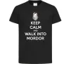 Детская футболка Keep calm and walk into Mordor Черный фото