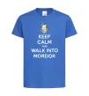 Детская футболка Keep calm and walk into Mordor Ярко-синий Детская футболка Keep calm and walk into Mordor Ярко-синий фото