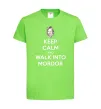 Детская футболка Keep calm and walk into Mordor Лаймовый Детская футболка Keep calm and walk into Mordor Лаймовый фото