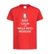 Детская футболка Keep calm and walk into Mordor Красный Детская футболка Keep calm and walk into Mordor Красный фото