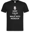 Чоловіча футболка Keep calm and walk into Mordor Чорний фото