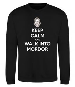 Свитшот Keep calm and walk into Mordor