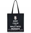 Эко-сумка Keep calm and walk into Mordor Черный фото