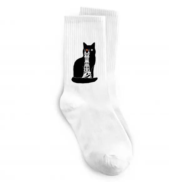 Носки Кот Мордора Белый фото