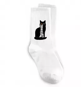 Шкарпетки Кот Мордора Білий фото