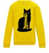 Детский Свитшот Кот Мордора Солнечно желтый фото