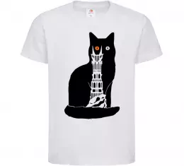 Детская футболка Кот Мордора Белый фото
