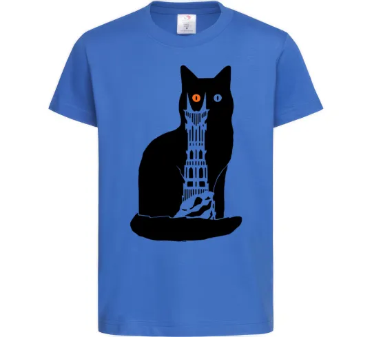 Дитяча футболка Кот Мордора Яскраво-синій фото