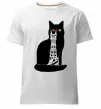 Мужская премиум футболка Кот Мордора Белый фото
