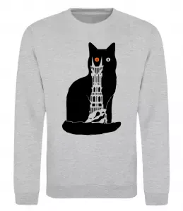 Свитшот Кот Мордора Серый меланж фото