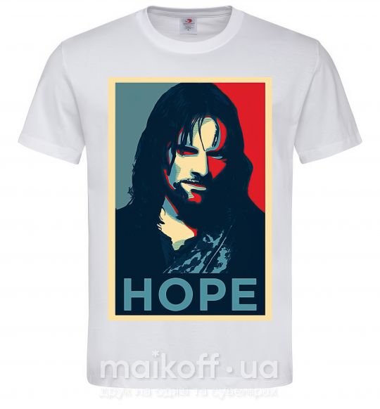 Мужская футболка Hope Aragorn Белый фото