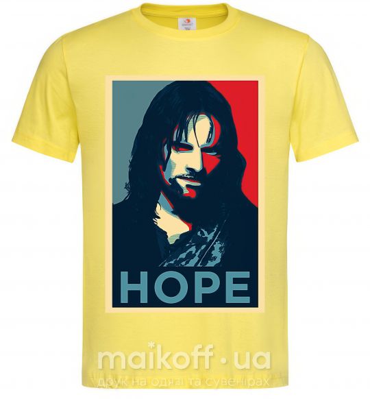 Мужская футболка Hope Aragorn Лимонный фото