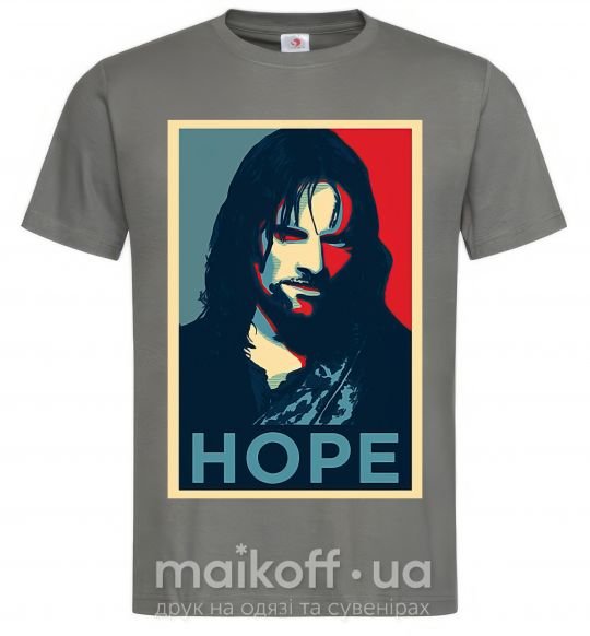 Чоловіча футболка Hope Aragorn Графіт фото