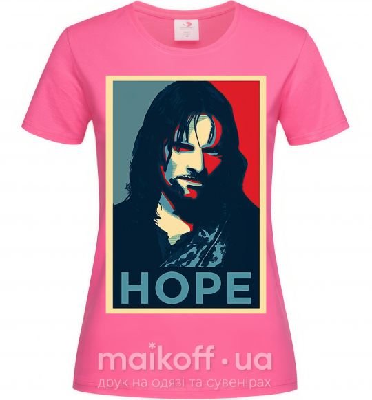 Жіноча футболка Hope Aragorn Яскраво-рожевий фото