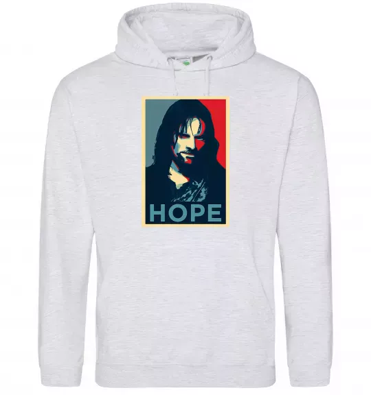 Женская толстовка (худи) Hope Aragorn Серый меланж фото
