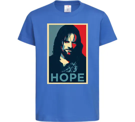 Детская футболка Hope Aragorn Ярко-синий фото