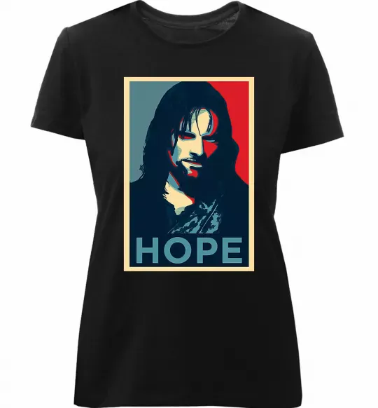 Жіноча преміум футболка Hope Aragorn Чорний фото