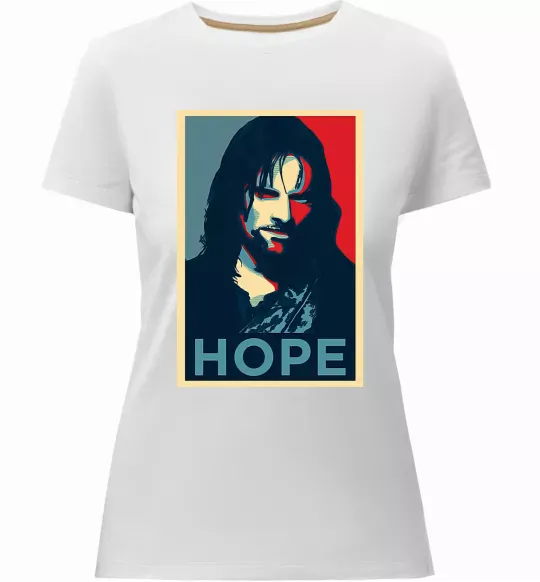 Жіноча преміум футболка Hope Aragorn Білий фото