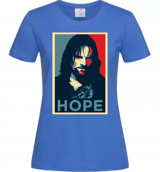 Жіноча футболка Hope Aragorn Яскраво-синій фото