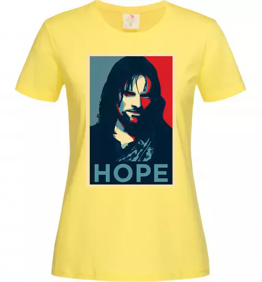 Жіноча футболка Hope Aragorn Лимонний фото