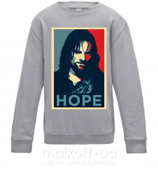 Дитячий світшот Hope Aragorn Сірий меланж фото
