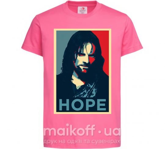 Дитяча футболка Hope Aragorn Яскраво-рожевий фото