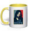Чашка з кольоровою ручкою Hope Aragorn Сонячно жовтий фото