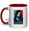 Чашка з кольоровою ручкою Hope Aragorn Червоний фото