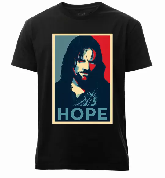 Чоловіча преміум футболка Hope Aragorn Чорний фото