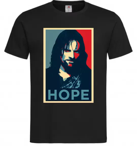 Чоловіча футболка Hope Aragorn Чорний фото