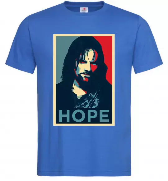 Чоловіча футболка Hope Aragorn Яскраво-синій фото
